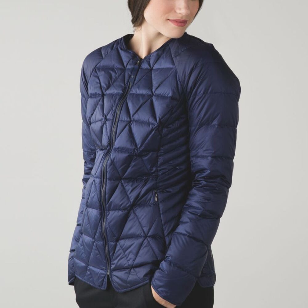 Lululemon Four The Helluvit Jacket Diamond Quilted Goose Down Size 4 Winter